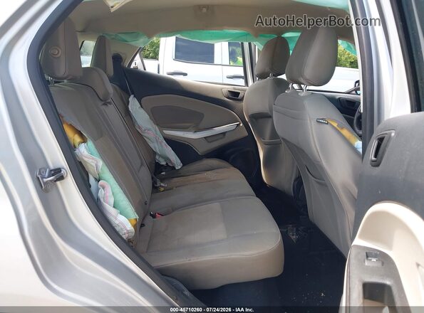 MAJ3P1RE2JC242601 2018 FORD ECOSPORT Silver VIN კოდის სტიკერის ხედი