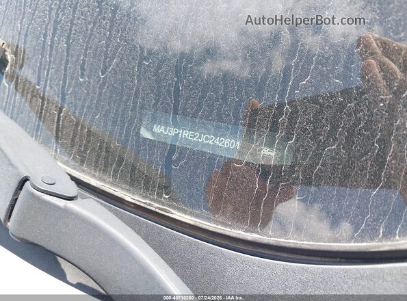 MAJ3P1RE2JC242601 2018 FORD ECOSPORT Silver ძრავის განყოფილების ხედი