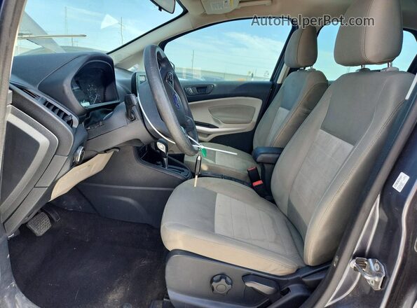 MAJ3P1RE3JC214788 2018 FORD ECOSPORT Gray წინა სალონის ხედი