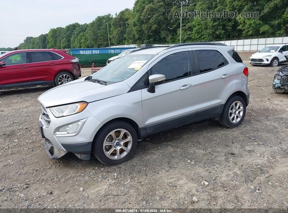 MAJ3P1TE0JC163341 2018 FORD ECOSPORT Silver Առջևի ձախ երեք քառորդ տեսարան