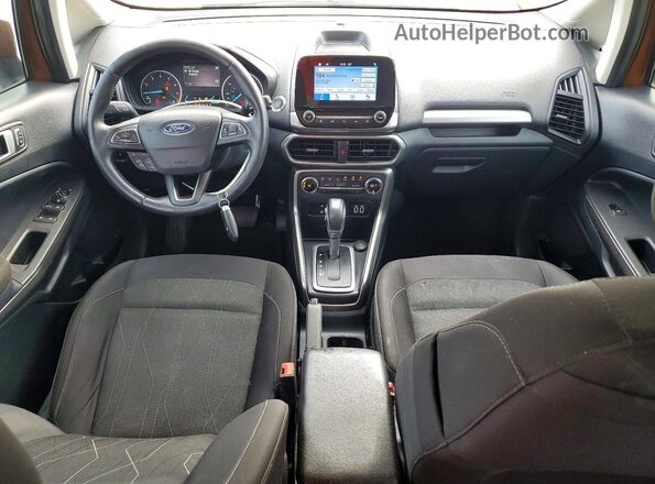 MAJ3P1TE0JC200128 2018 FORD ECOSPORT Brown Dashboard view
