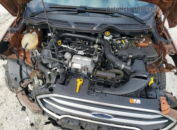 MAJ3P1TE0JC200128 2018 FORD ECOSPORT Brown Engine compartment view