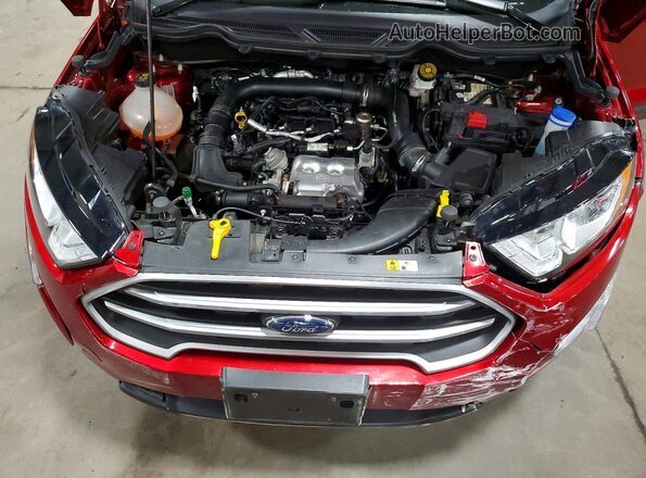 MAJ3P1TE0JC219973 2018 FORD ECOSPORT Красный Вид подкапотного пространства