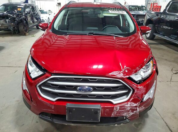 MAJ3P1TE0JC219973 2018 FORD ECOSPORT Красный Вид спереди