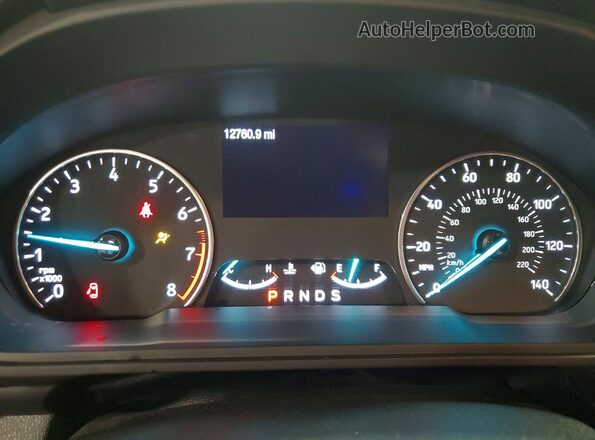 MAJ3P1TE0JC219973 2018 FORD ECOSPORT Красный Вид щитка приборов
