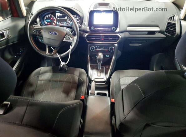 MAJ3P1TE0JC219973 2018 FORD ECOSPORT Красный Вид панели приборов