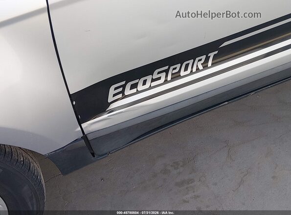 MAJ3P1TE1JC244588 2018 FORD ECOSPORT Silver Vista frontal