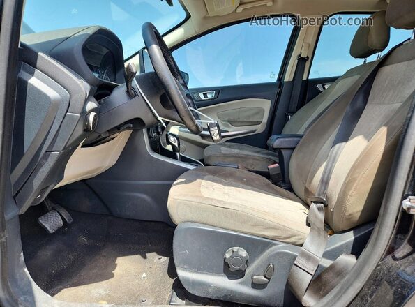 MAJ3P1TE2JC205329 2018 FORD ECOSPORT Black წინა სალონის ხედი