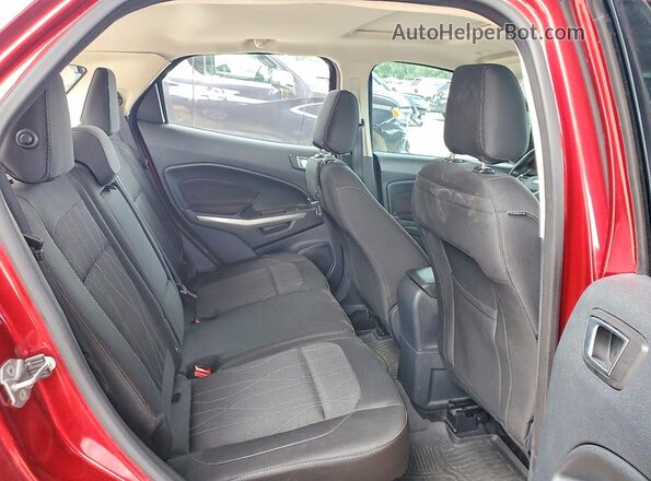 MAJ3P1TE2JC225306 2018 FORD ECOSPORT Red Rear seats view