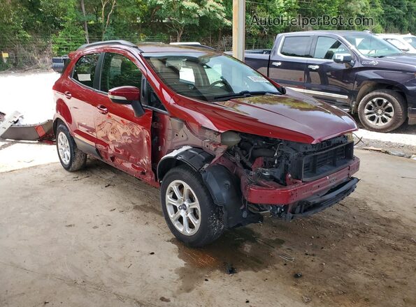 MAJ3P1TE2JC225306 2018 FORD ECOSPORT Red Front right