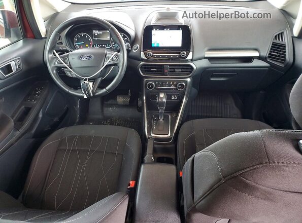 MAJ3P1TE2JC225306 2018 FORD ECOSPORT Red Dashboard view