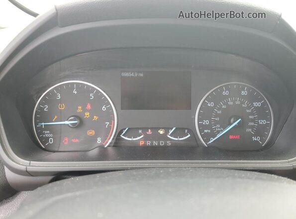 MAJ3P1TE4JC227378 2018 FORD ECOSPORT White ხელსაწყოთა პანელის ხედი