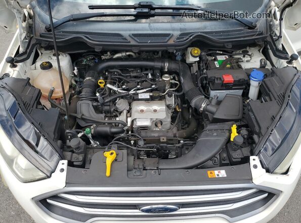 MAJ3P1TE4JC227378 2018 FORD ECOSPORT White ძრავის განყოფილების ხედი