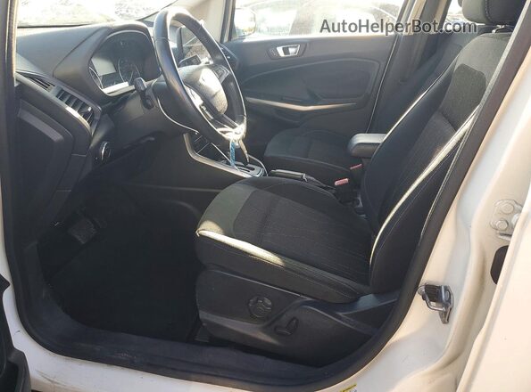 MAJ3P1TE5JC217359 2018 FORD ECOSPORT White Widok wnętrza z przodu