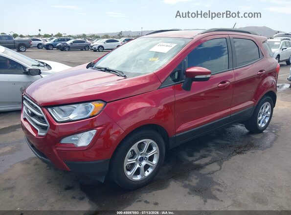 MAJ3P1TE7JC237130 2018 FORD ECOSPORT Red Front left