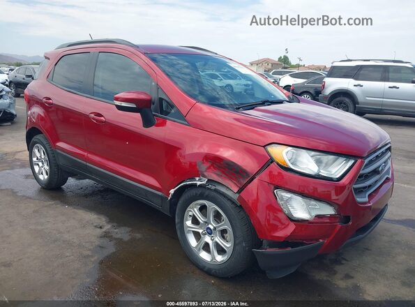 MAJ3P1TE7JC237130 2018 FORD ECOSPORT Red Front view