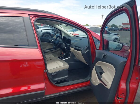 MAJ3P1TE7JC237130 2018 FORD ECOSPORT Red Front interior view