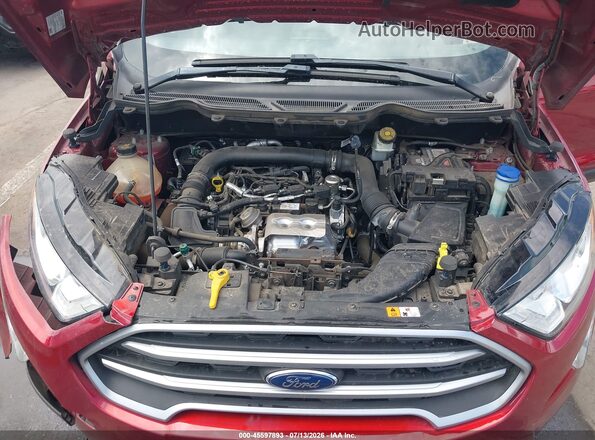 MAJ3P1TE7JC237130 2018 FORD ECOSPORT Red Rear view