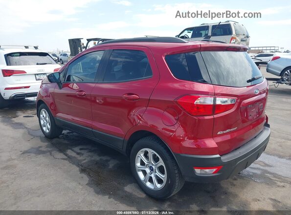 MAJ3P1TE7JC237130 2018 FORD ECOSPORT Red Rear left