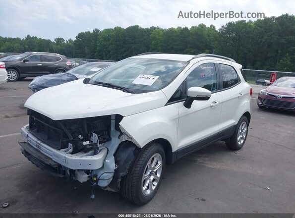 MAJ3P1TE8JC177178 2018 FORD ECOSPORT White Առջևի ձախ երեք քառորդ տեսարան
