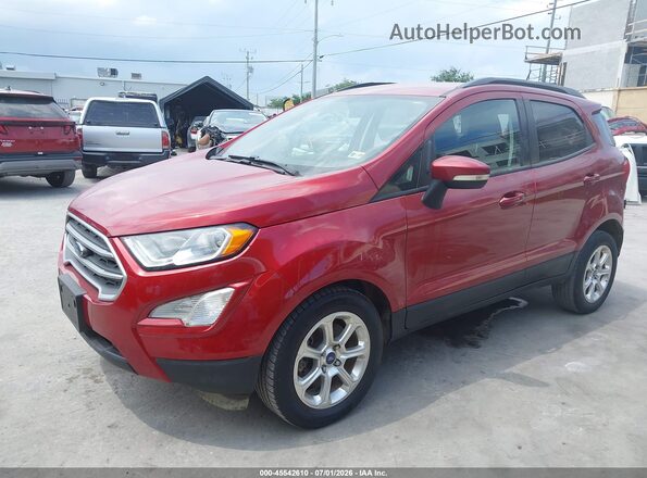 MAJ3P1TE8JC187659 2018 FORD ECOSPORT Red Vista tres cuartos delantera izquierda