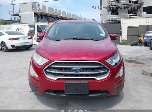 MAJ3P1TE8JC187659 2018 FORD ECOSPORT Red Vista frontal