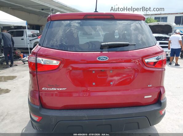 MAJ3P1TE8JC187659 2018 FORD ECOSPORT Red Vista del cuadro de instrumentos