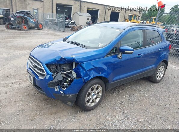 MAJ3P1TE8JC216075 2018 FORD ECOSPORT Blue Առջևի ձախ երեք քառորդ տեսարան
