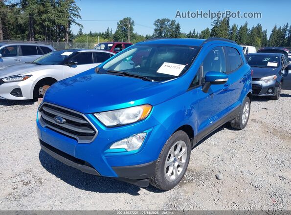 MAJ3P1TEXJC191891 2018 FORD ECOSPORT Blue Առջևի ձախ երեք քառորդ տեսարան