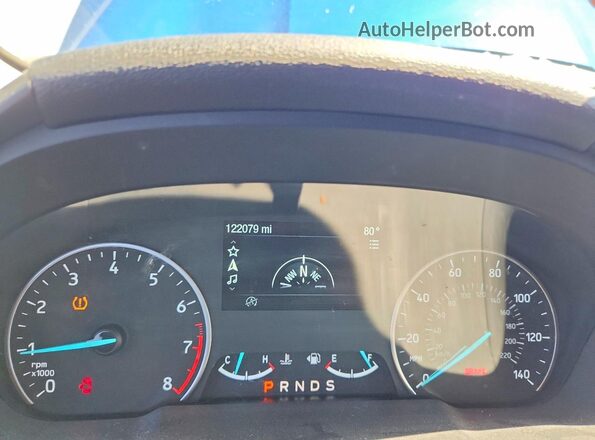 MAJ3P1TEXJC210973 2018 FORD ECOSPORT Blue Սարքավորումների վահանակի տեսք