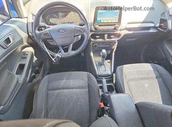 MAJ3P1TEXJC210973 2018 FORD ECOSPORT Blue Առջևի վահանակի տեսք