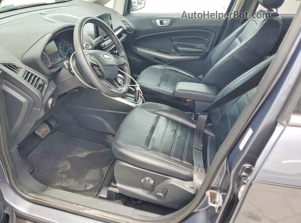 MAJ3P1VE3JC189672 2018 FORD ECOSPORT Gray Widok wnętrza z przodu