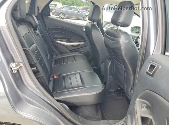 MAJ3P1VE3JC189672 2018 FORD ECOSPORT Gray Widok wnętrza z tyłu