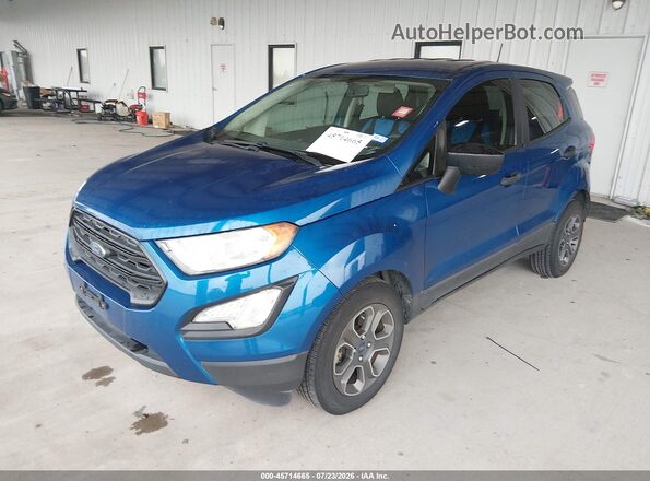 MAJ3S2FE3KC304565 2019 FORD ECOSPORT Blue Առջևի ձախ երեք քառորդ տեսարան