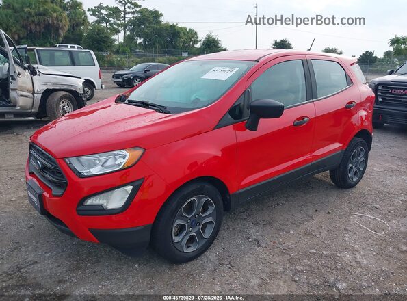 MAJ3S2FE4LC369877 2020 FORD ECOSPORT Red წინა მარცხენა ხედი სამი მეოთხედიდან