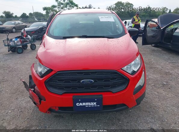 MAJ3S2FE4LC369877 2020 FORD ECOSPORT Red ხელსაწყოთა პანელის ხედი