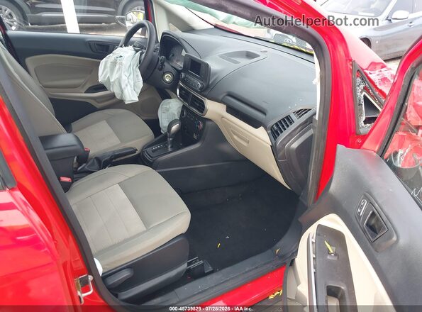 MAJ3S2FE4LC369877 2020 FORD ECOSPORT Red წინა სალონის ხედი