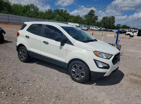 MAJ3S2FE5KC271911 2019 FORD ECOSPORT White Delantero derecho