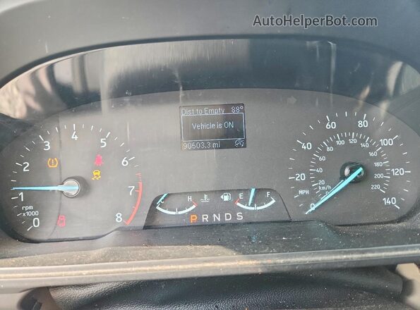 MAJ3S2FE5LC394805 2020 FORD ECOSPORT Gray Вид щитка приладів