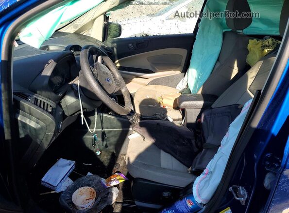MAJ3S2FE7MC437915 2021 FORD ECOSPORT Blue Front interior view