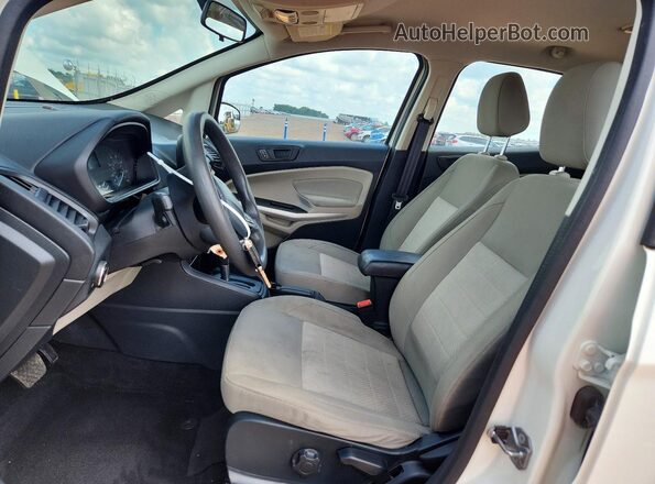 MAJ3S2FE8LC329981 2020 FORD ECOSPORT White Widok wnętrza z przodu