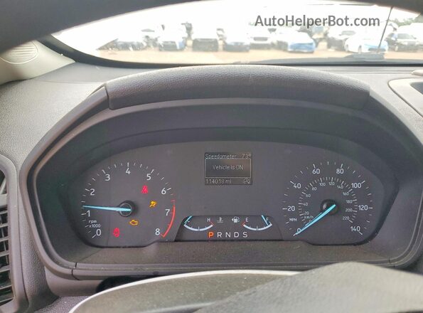 MAJ3S2FE8LC369879 2020 FORD ECOSPORT White ხელსაწყოთა პანელის ხედი
