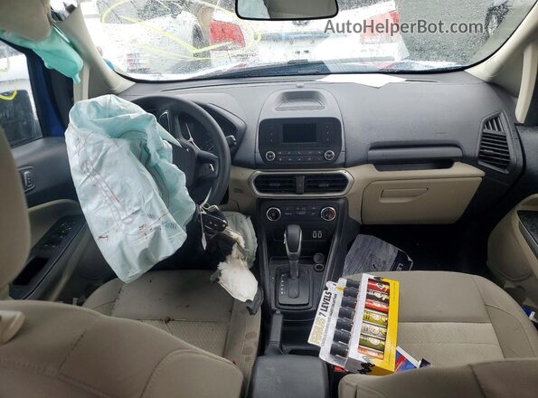 MAJ3S2FE9LC320514 2020 FORD ECOSPORT Blue Вид панелі приладів