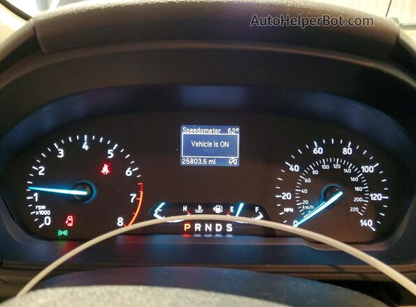 MAJ3S2FE9MC398910 2021 FORD ECOSPORT Black Instrument cluster view