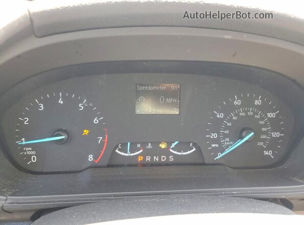 MAJ3S2FEXKC255221 2019 FORD ECOSPORT Silver Вид щитка приладів