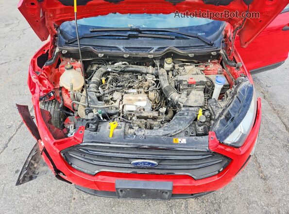 MAJ3S2FEXMC397734 2021 FORD ECOSPORT Red Vista del compartimento del motor