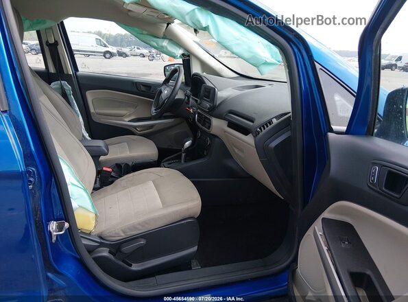 MAJ3S2FEXMC453266 2021 FORD ECOSPORT Blue Widok wnętrza z przodu