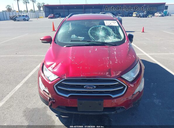 MAJ3S2GE0KC291000 2019 FORD ECOSPORT Red Vista frontal