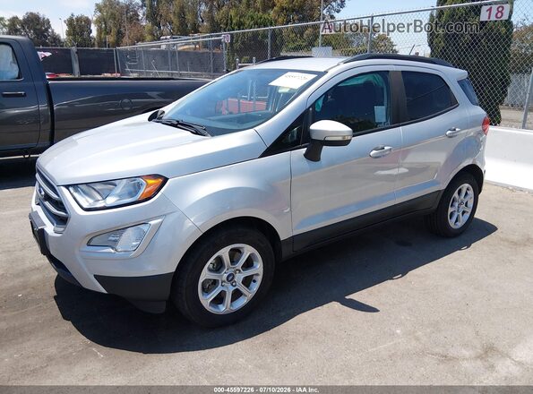 MAJ3S2GE0MC454067 2021 FORD ECOSPORT Серебряный Передняя левая четверть