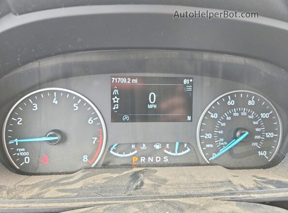 MAJ3S2GE1KC268874 2019 FORD ECOSPORT Red ხელსაწყოთა პანელის ხედი